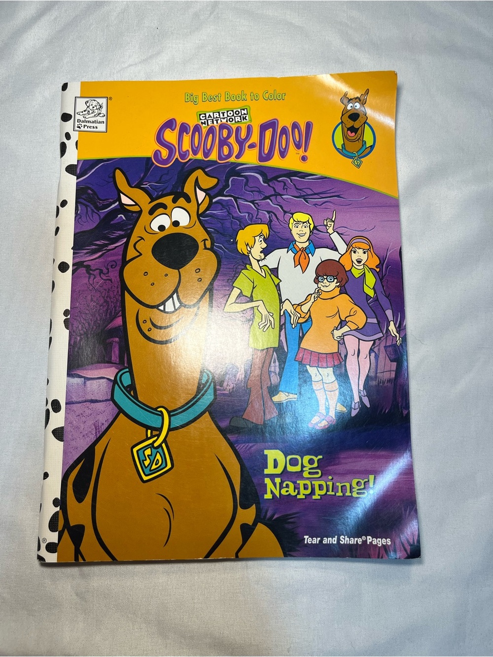 2002 Scooby Doo! Dog Napping Coloring Fun Activity Book Cartoon Network NEW